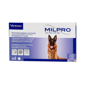 Virbac Milpro Dog 12.5mg/125mg