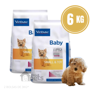 Alimento Virbac Baby Small & Toy Pack de 2 Bolsas de 3 kg